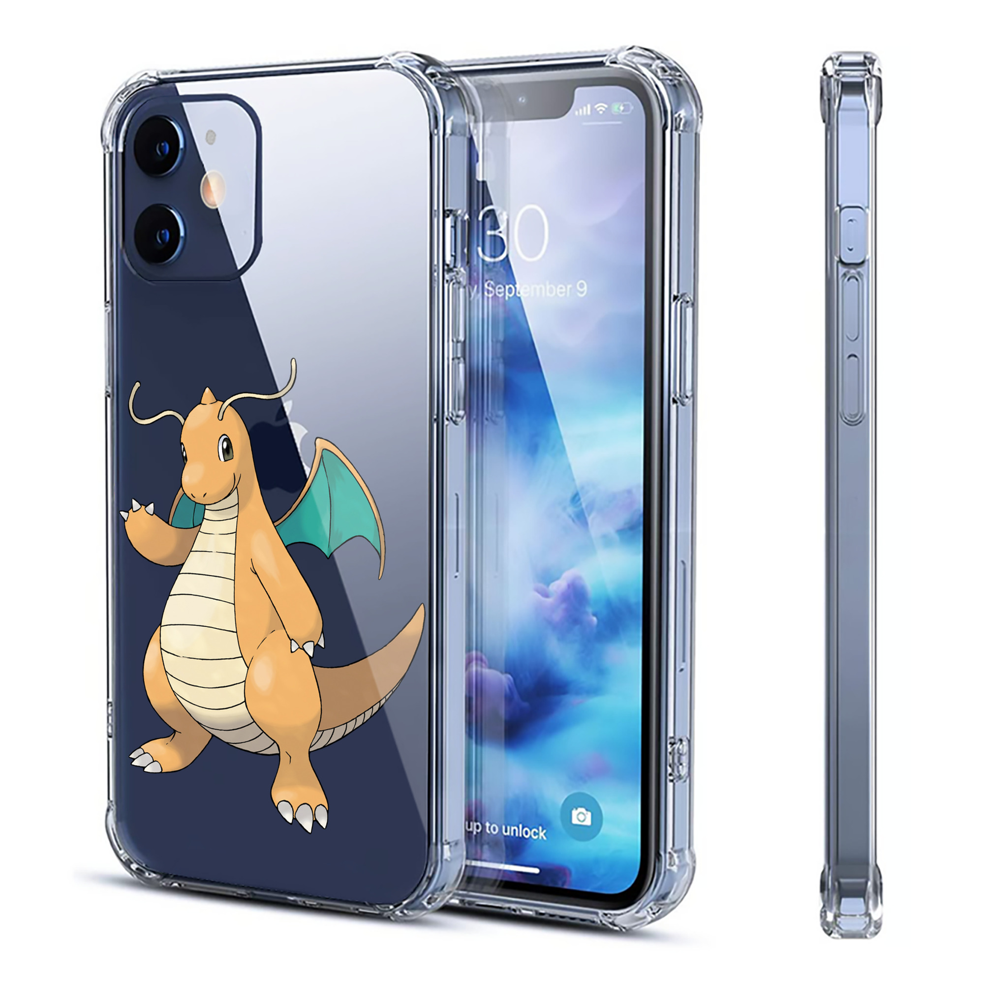 （画像用） ポケットモンスター Pokémon 【iPhone 12シリーズ対応】透明スマホケース（クリアソフトケース）